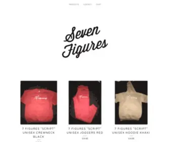 Sevenfiguresclothing.com(Seven Figures Clothing LLC) Screenshot