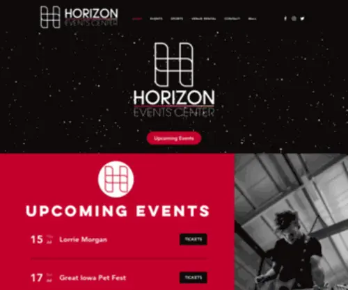 Sevenflagseventcenter.com(The Horizon Events Center) Screenshot
