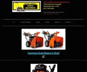 Sevengablespowerequipment.com(Lawn Mowers & Snow Blowers In Smithtown 11787) Screenshot