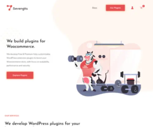 Sevengits.com(WooCommerce Plugin Development) Screenshot