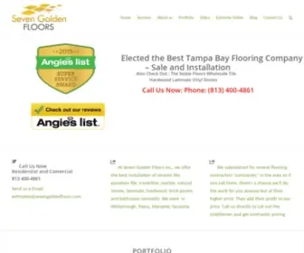 Sevengoldenfloors.com(Quality Tampa Flooring Installation Tile Travertine Laminate Hardwood Pavers Installation) Screenshot