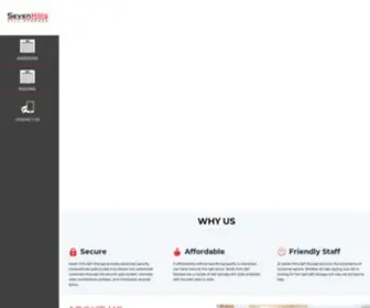 Sevenhillsselfstorage.com(Storage in Redding and Anderson) Screenshot
