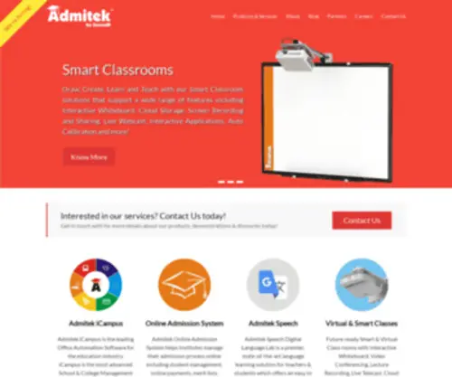 Sevenmtechnologies.com(Smart Classrooms) Screenshot