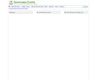 Sevenoaksevents.com(Sevenoaks Events) Screenshot