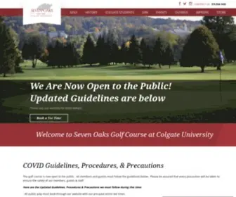 Sevenoaksgolf.com(Seven Oaks Golf Club at Colgate University) Screenshot