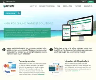 Sevenpay.com(SevenPay is a Secure) Screenshot