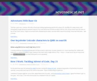 Sevenseacat.net(sevenseacat) Screenshot