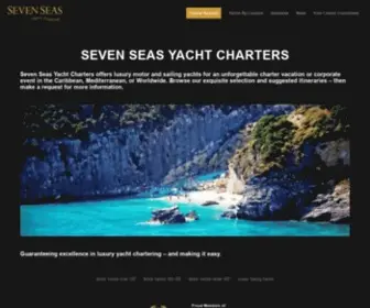 Sevenseascharters.com(Seven Seas Yacht Charters) Screenshot