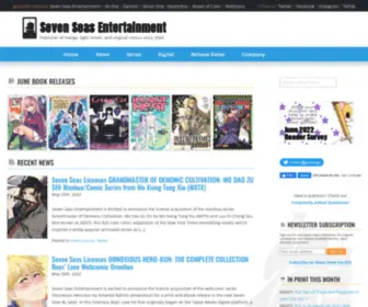 Sevenseasentertainment.com(Seven Seas Entertainment) Screenshot