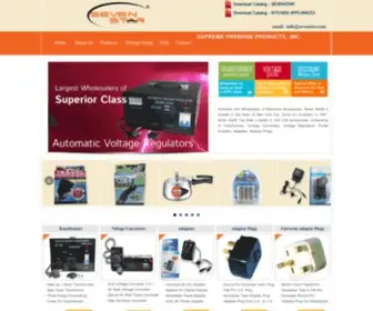 Sevenstar.com(Voltage Converters) Screenshot
