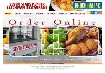 Sevenstarspepper.com(Seven Stars Pepper Szechwan Restaurant) Screenshot