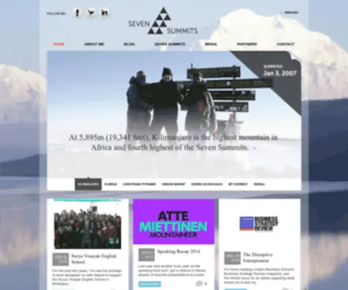 Sevensummits.fi(Seven Summits) Screenshot