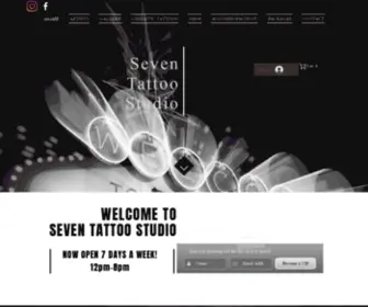 Seventattoostudio.com(Custom Tattoo Shop Las Vegas) Screenshot