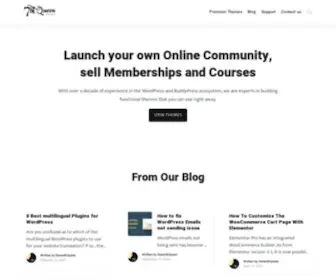 Seventhqueen.com(Themes to Build Online Communities) Screenshot