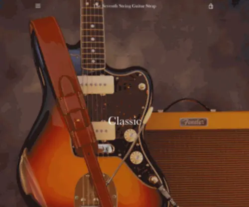 Seventhstringstraps.com(Custom Leather Guitar Straps) Screenshot