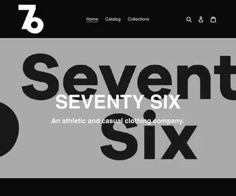 Seventysix76.com(Seventy Six Clothing) Screenshot