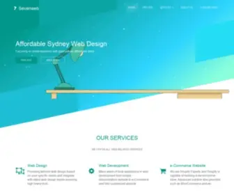 Sevenwebdesign.com(Web design & development in Sydney) Screenshot
