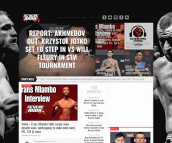Severemma.com(Mixed Martial Arts (MMA)) Screenshot