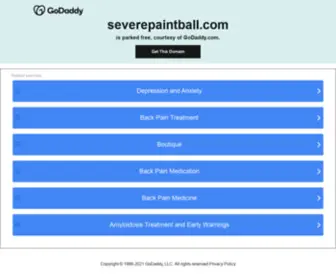 Severepaintball.com(Severepaintball) Screenshot