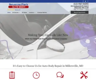 Severnaparkautobody.com(Auto Body Shop in Millersville) Screenshot