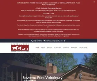 Severnaparkvh.com(Severna Park Veterinary Hospital) Screenshot