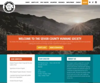 Sevierhumane.org(Sevier County Humane Society) Screenshot