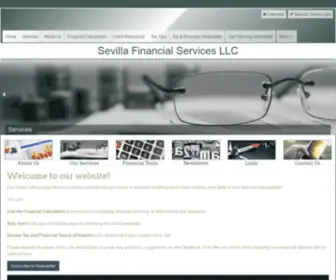 Sevillafinancial.com(Sevilla Financial Services LLC) Screenshot