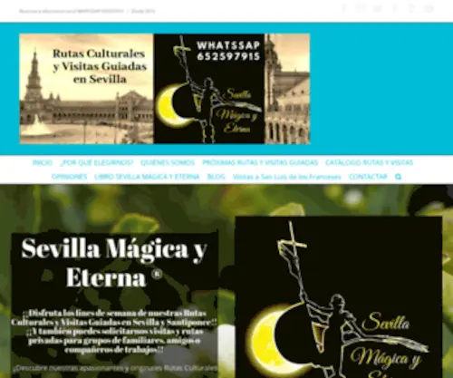 Sevillamagicayeterna.es(Rutas Culturales y Visitas Guiadas en Sevilla) Screenshot