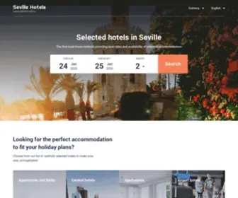 Sevillehotels.net(Seville hotels & apartments) Screenshot