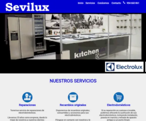 Sevilux.es(Servicios técnicos) Screenshot