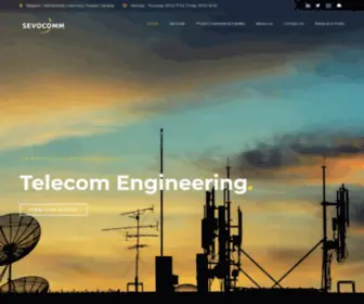 Sevocomm.com(Telecom Engineering and Consultancy) Screenshot