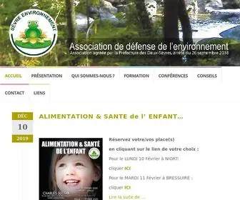 Sevre-Environnement.fr(Association Sèvre Environnement) Screenshot