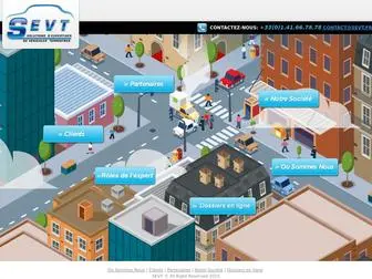 Sevt.fr(Solutions d'Expertises de Véhicules Terrestres) Screenshot