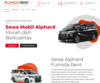 Sewaalphard.co.id(Sewa Alphard Jakarta dan Sekitarnya. Rental Mobil Alphard Terbaik dan Terlengkap. Hubungi FUMIDA) Screenshot