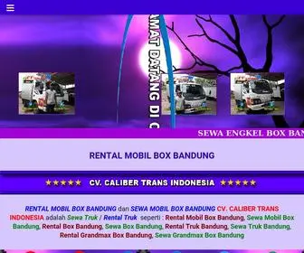 Sewaengkelboxbandung.com(RENTAL MOBIL BOX BANDUNG ### CV Caliber Trans Rental BOX) Screenshot