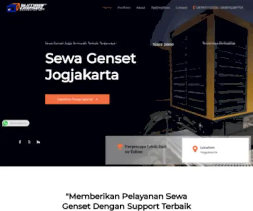 Sewagensetjogjakarta.com(Sewagensetjogjakarta) Screenshot