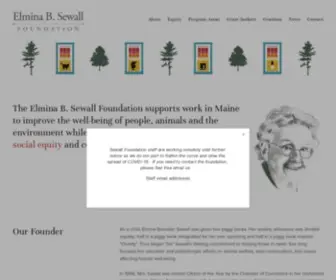 Sewallfoundation.org(Elmina B) Screenshot