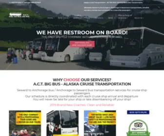 Sewardalaskabus.com(Transportation between Seward and Anchorage Alaska by bus) Screenshot