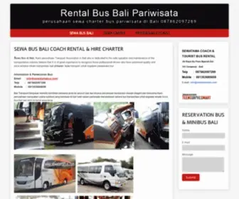 Sewatamabus.com(SEWA Bus Bali General Bus Rental pariwisata Bali Jaya Sewa Bus Bali) Screenshot