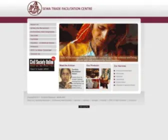 Sewatfc.org(Fair Trade Handicrafts India) Screenshot