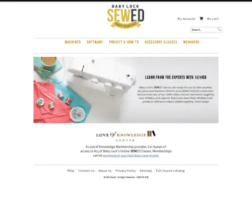 Sewathomeclasses.com(Baby Lock) Screenshot