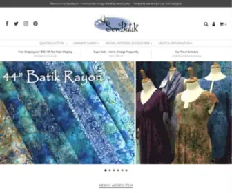 Sewbatik.com(We are all about batiks) Screenshot