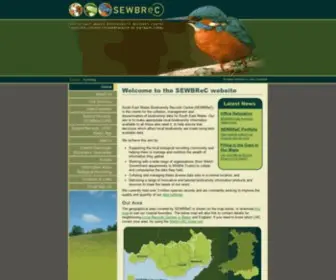 Sewbrec.org.uk(The South East Wales Biodiversity Records Centre) Screenshot