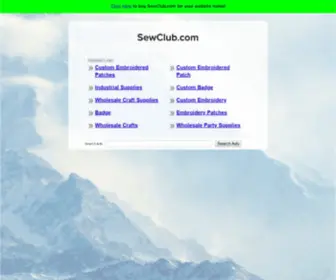 Sewclub.com(The Leading Sew Club Site on the Net) Screenshot