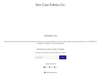 Sewcutefabricsco.com(Sew Cute Fabrics Co) Screenshot