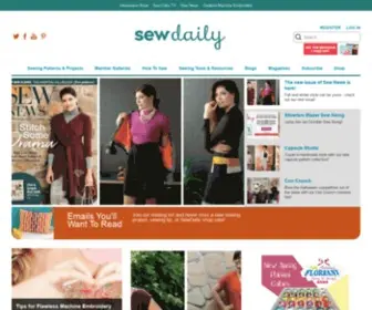 Sewdaily.com(Sew Daily) Screenshot