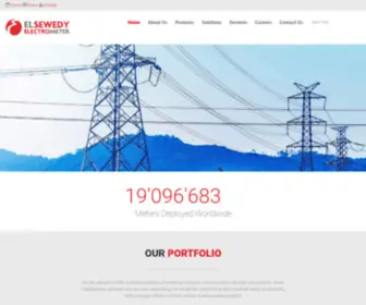 Sewedy.com.eg(Metering solutions and Energy Management Services) Screenshot
