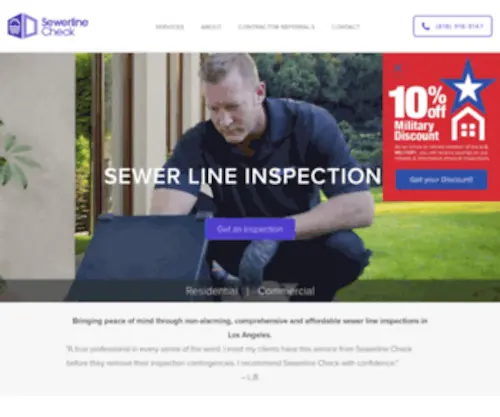 Sewerlinecheck.com(La Rocca sewer line inspections) Screenshot