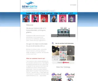 Sewforth.com(Sew Forth) Screenshot