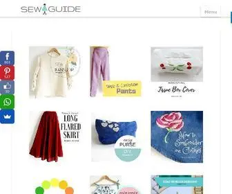 Sewguide.com(A sewing guide to fashion) Screenshot